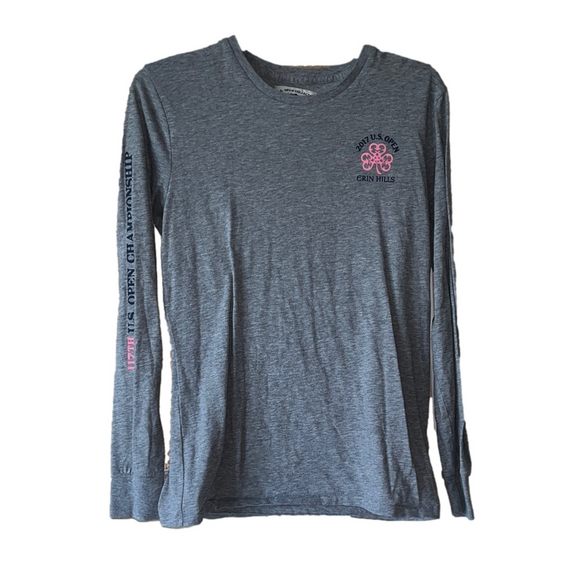u.s. open collection Gray Long Sleeve golf Tee - Picture 1 of 8